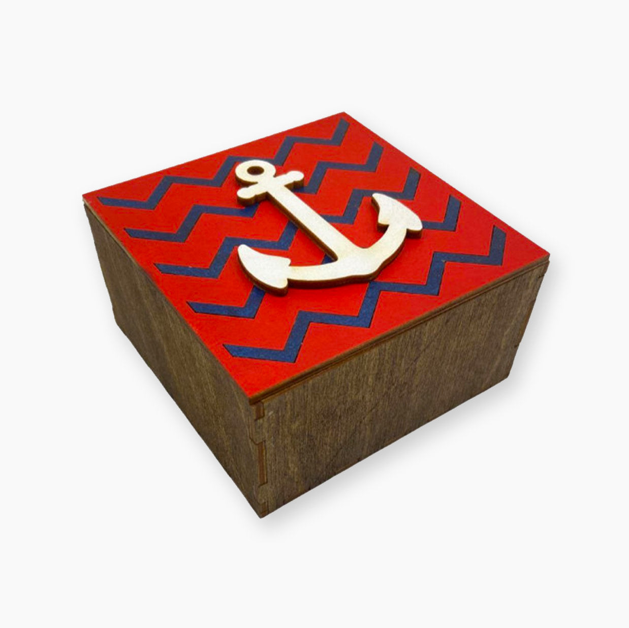 Anchor. Wizardi Wooden Organizer Box KF057/19