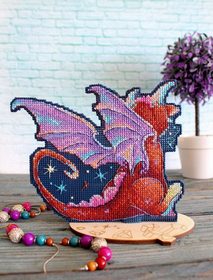 Cross Stitch Kit. Midnight Dragon - MP Studia SR-889