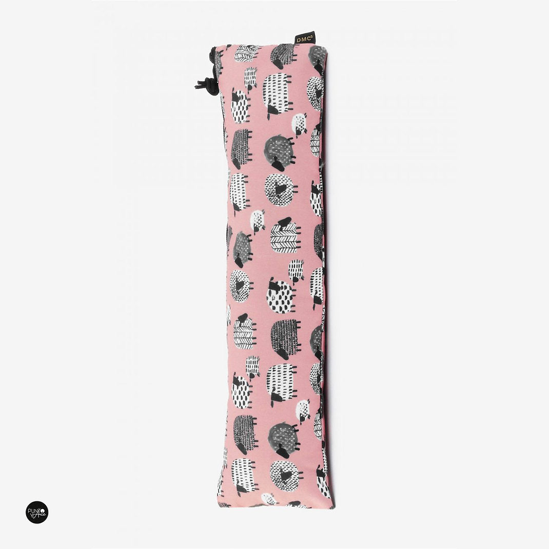 Estuche para Agujas de Tricot Sheep - DMC en Tela con Estampado de Ovejitas