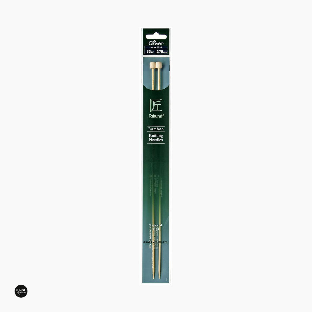 33 cm Takumi Bamboo Knitting Needles - Clover