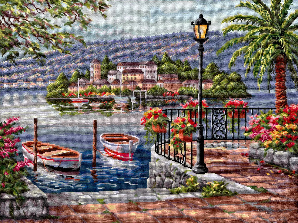 Cross Stitch Kit "Porto Lake" - Merejka K-234T