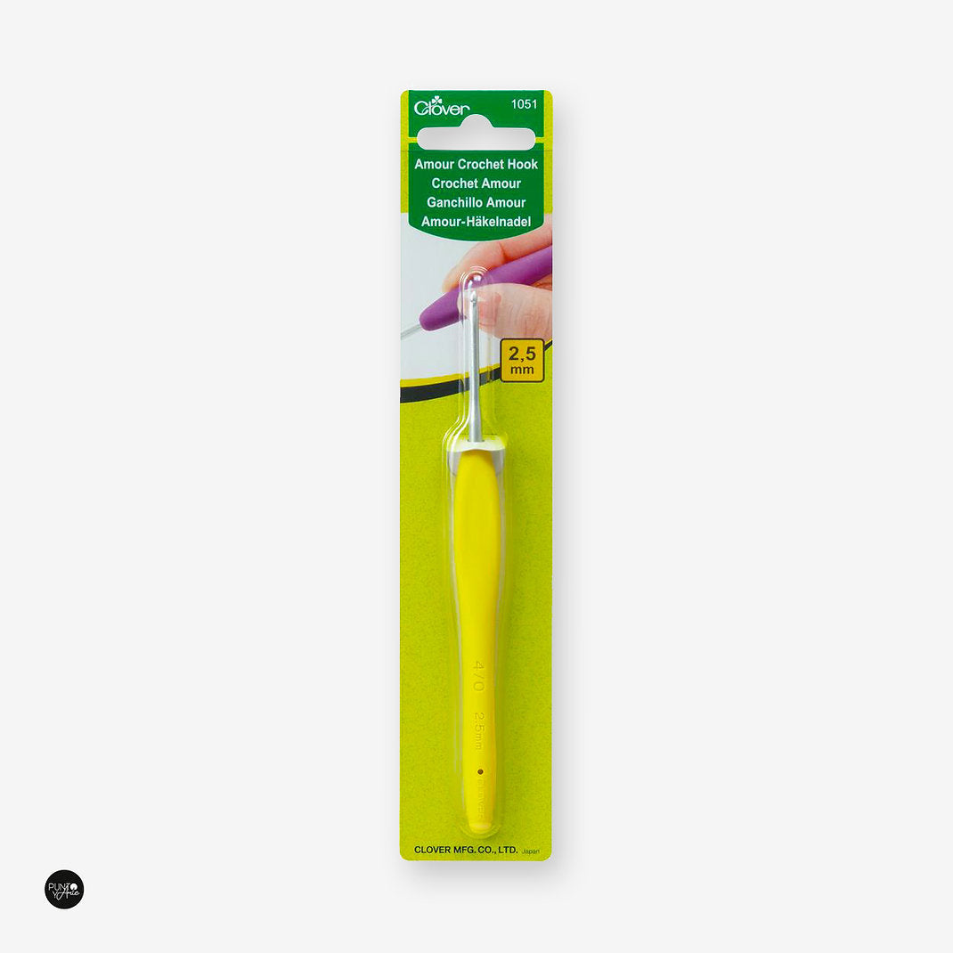 Agujas de Ganchillo Amour de Clover - Con Mango Ergonóіmico