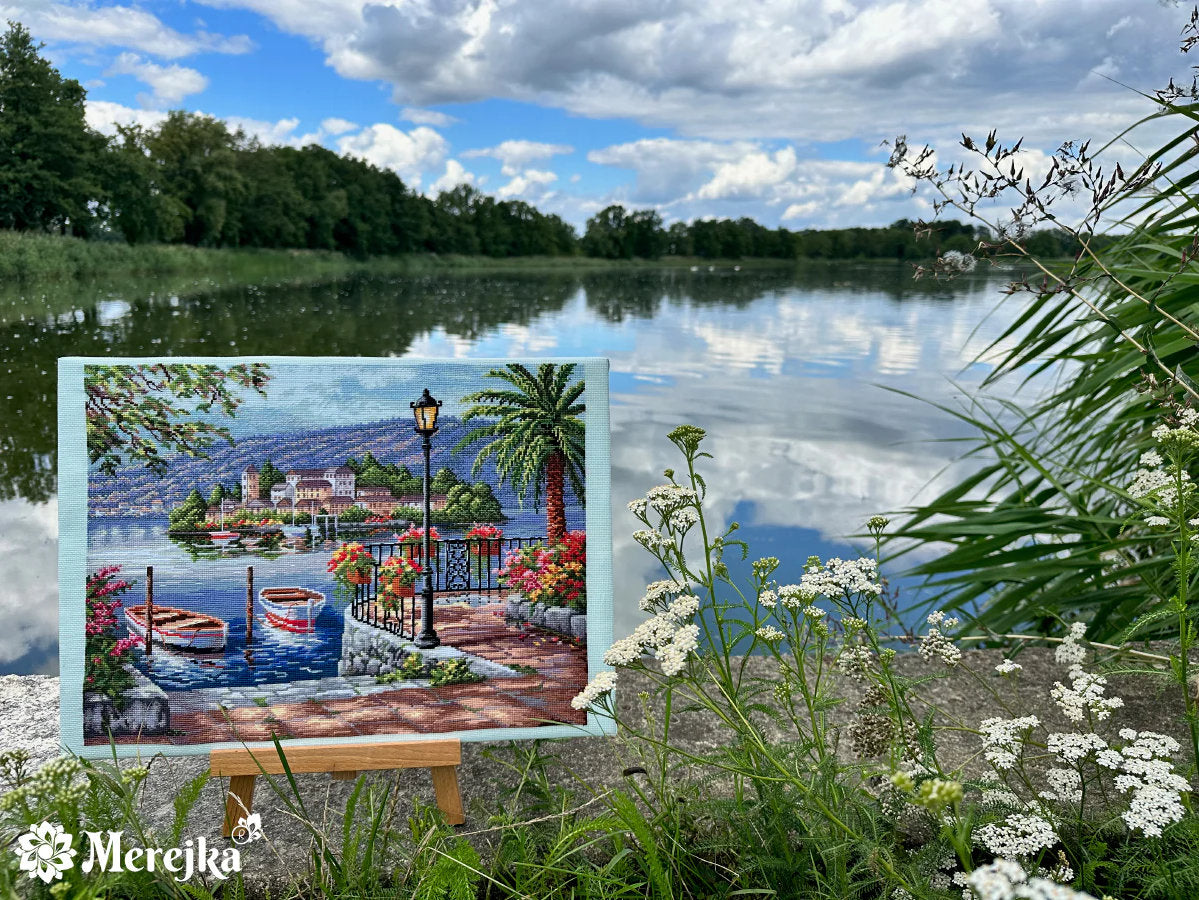 Cross Stitch Kit "Porto Lake" - Merejka K-234T