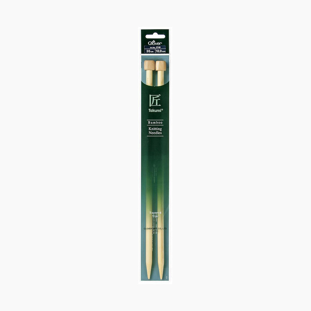 33 cm Takumi Bamboo Knitting Needles - Clover