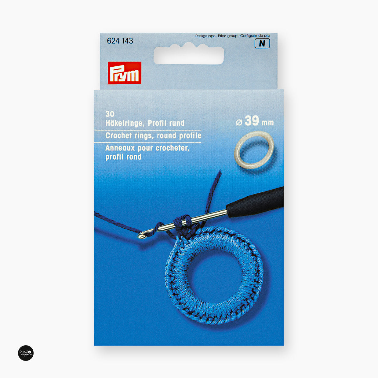 Circular Rings for Crochet 39 mm by Prym 624143