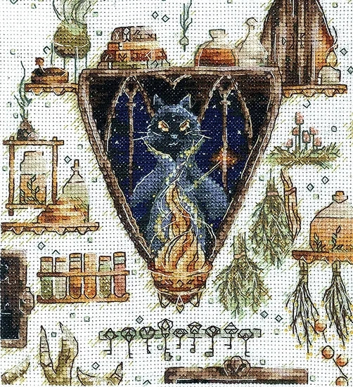 Cross stitch kit "Magical beasts. Cat" SANV-52 Andriana