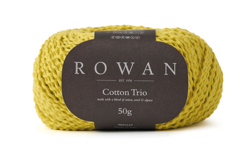 Rowan Cotton Trio - Mezcla Ligera de Algodón, Lana y Alpaca
