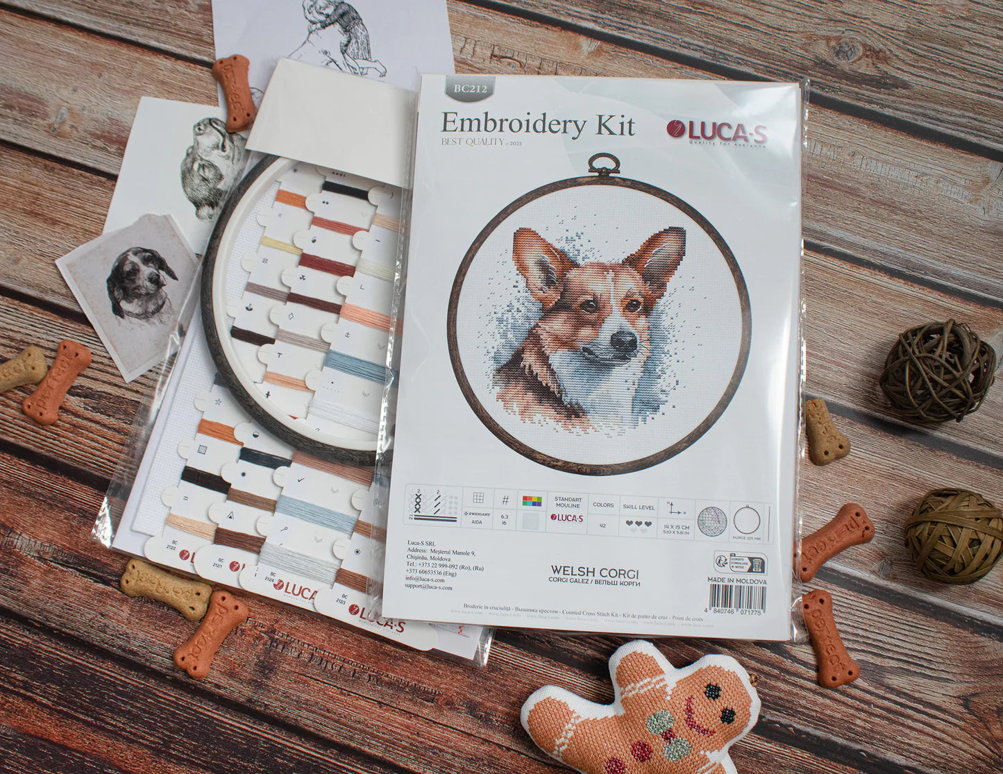 Kreuzstichset - Welsh Corgi - BC212 Luca-S