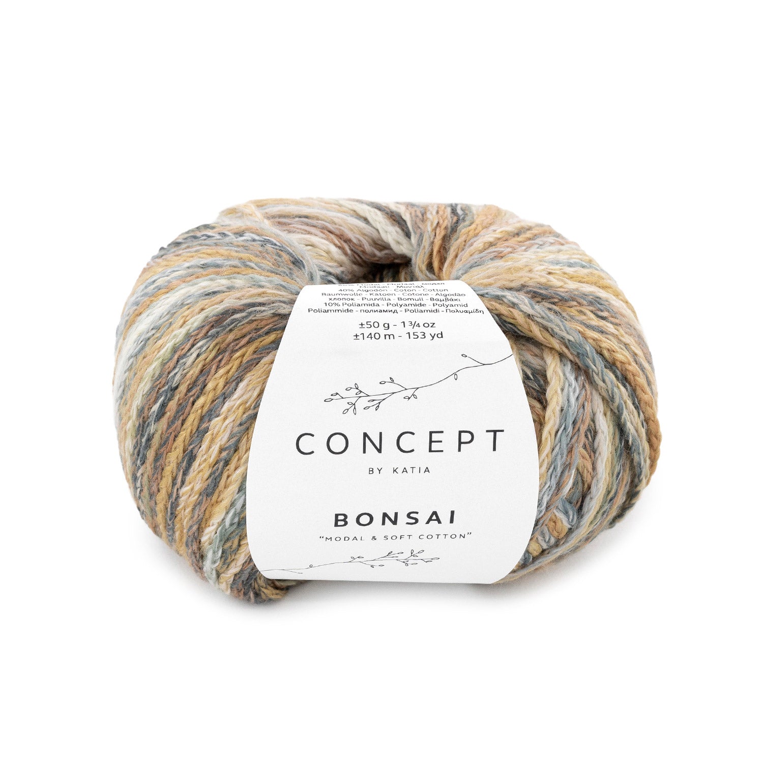 Katia Bonsai – Hilo de Cadeneta Multicolor con Suavidad Natural
