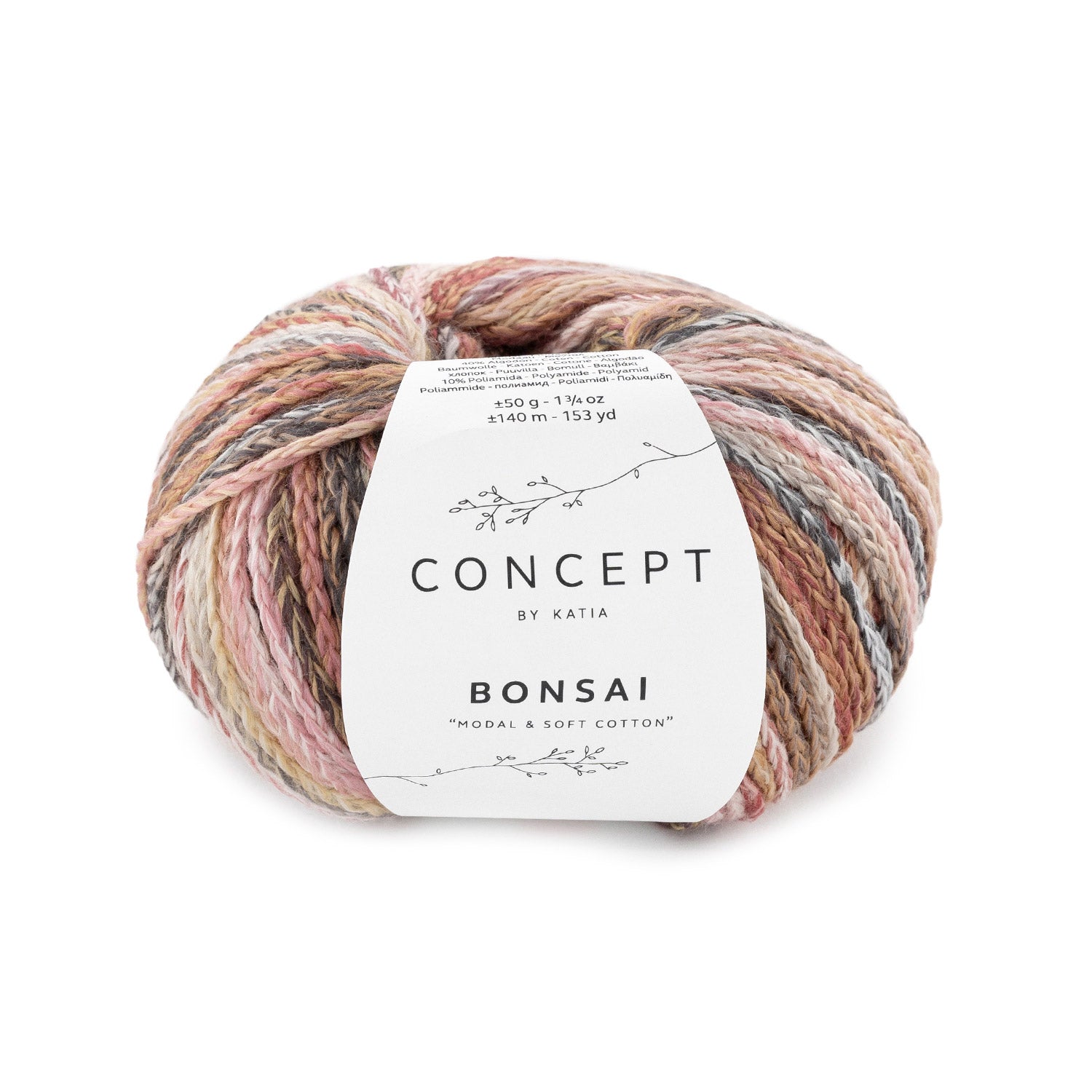 Katia Bonsai – Hilo de Cadeneta Multicolor con Suavidad Natural