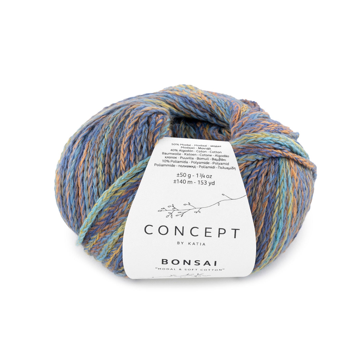 Katia Bonsai – Hilo de Cadeneta Multicolor con Suavidad Natural