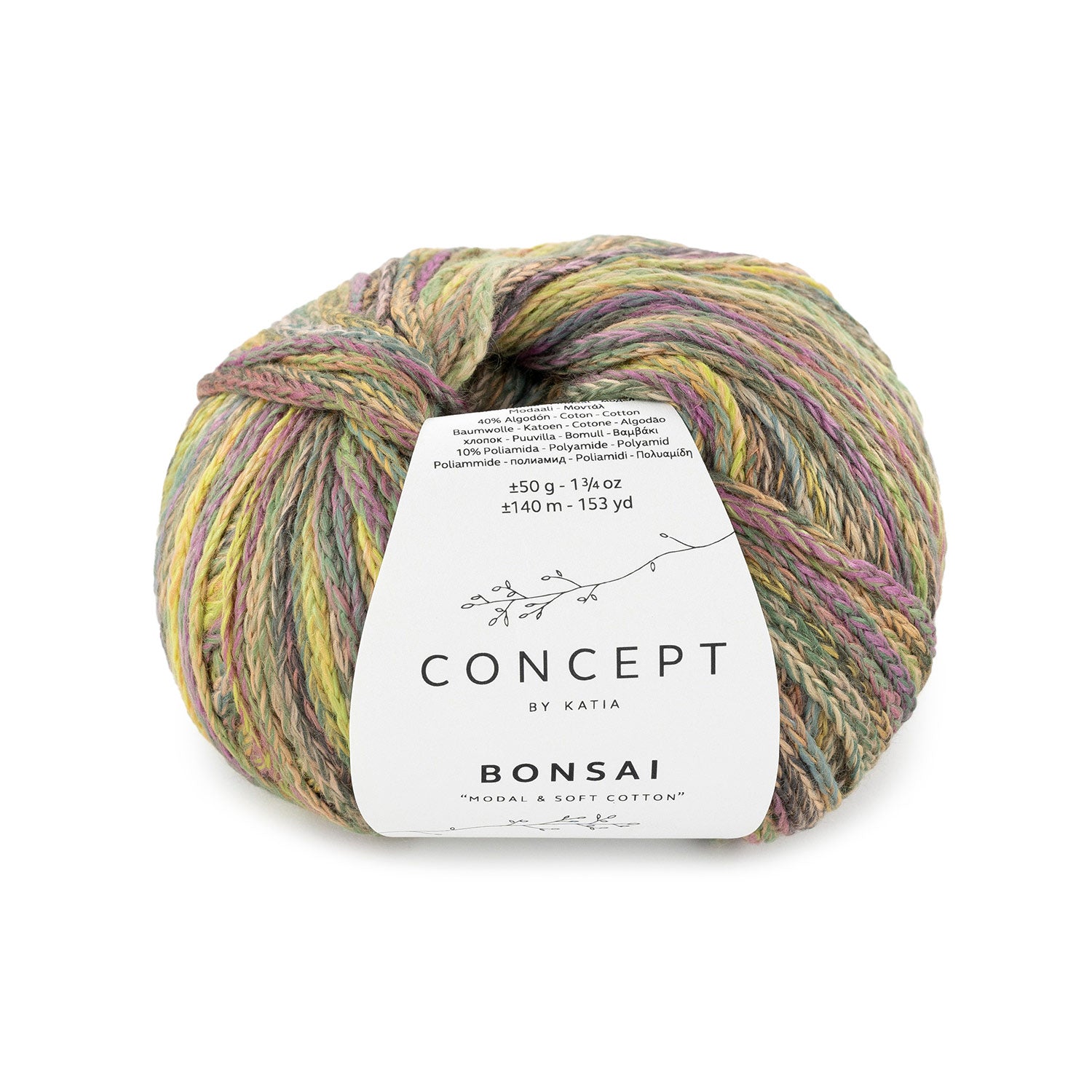 Katia Bonsai – Hilo de Cadeneta Multicolor con Suavidad Natural