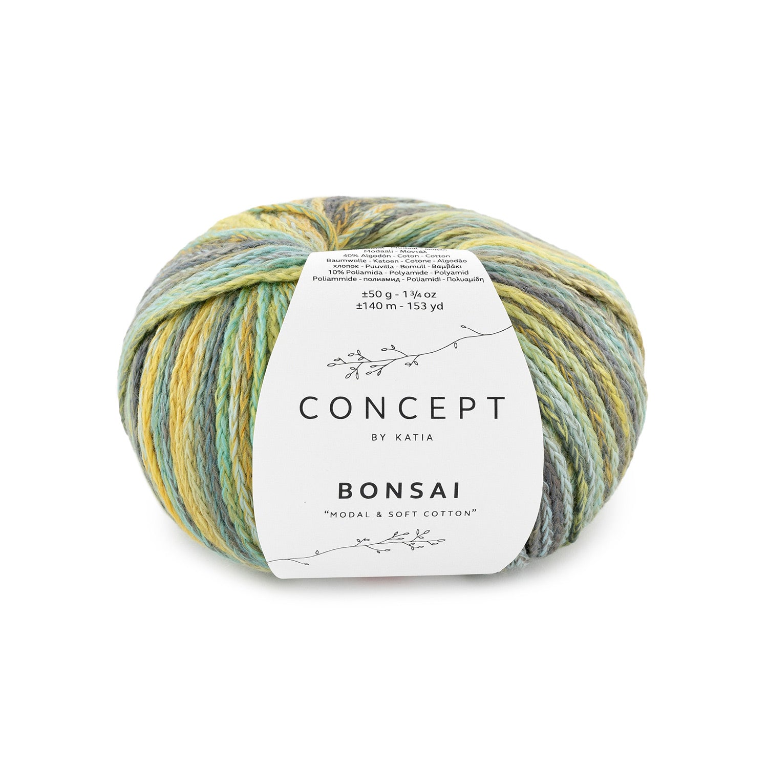 Katia Bonsai – Hilo de Cadeneta Multicolor con Suavidad Natural