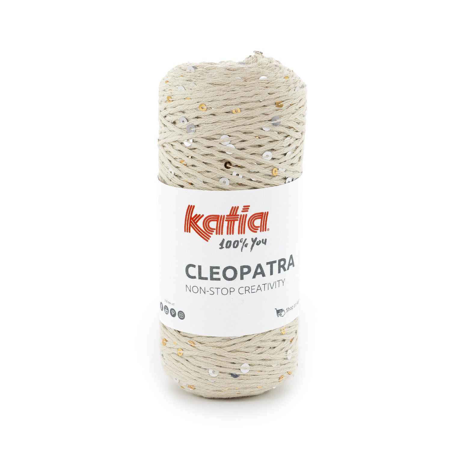 Cleopatra von Katia – Baumwolle mit Pailletten, 100 g