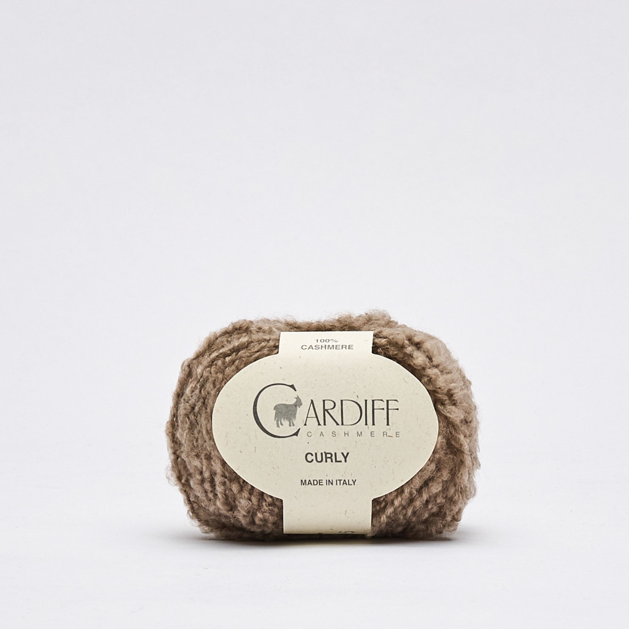 Cardiff Cashmere Curly - Lana Bouclé 100% Cachemira Natural