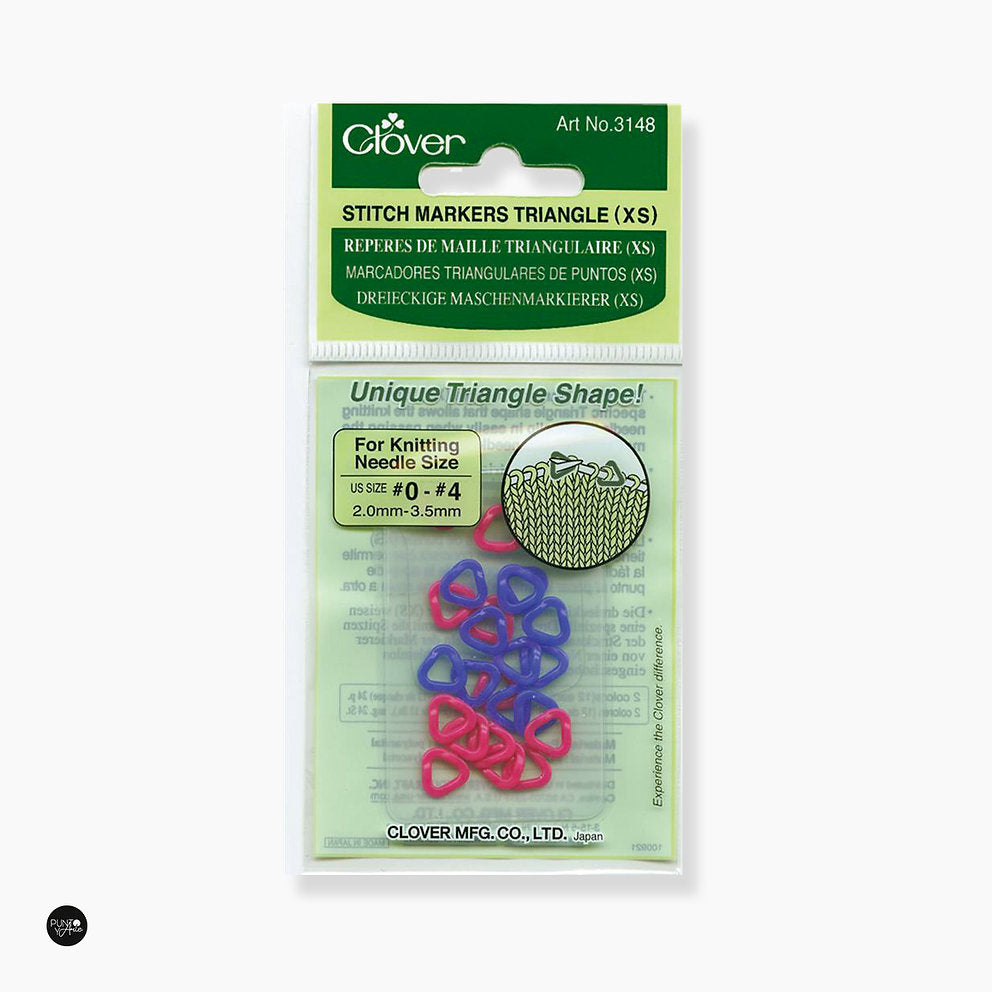 Triangular Stitch Markers. Small Clover 3148