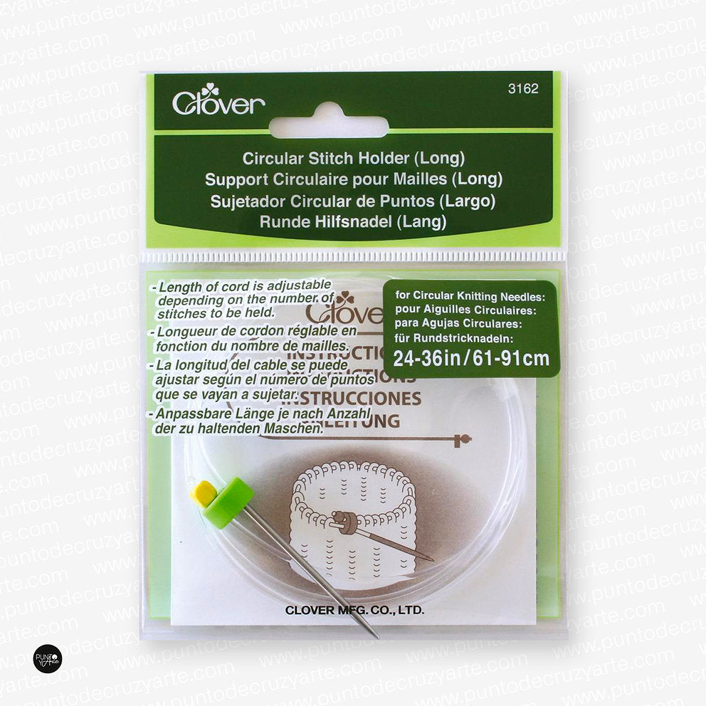 Guardapuntos Para Agujas Circulares Clover 3162 Cable Flexible Y Aju Guardapuntos Para Agujas Circulares Clover 3162 Cable Flexible Y Aju
