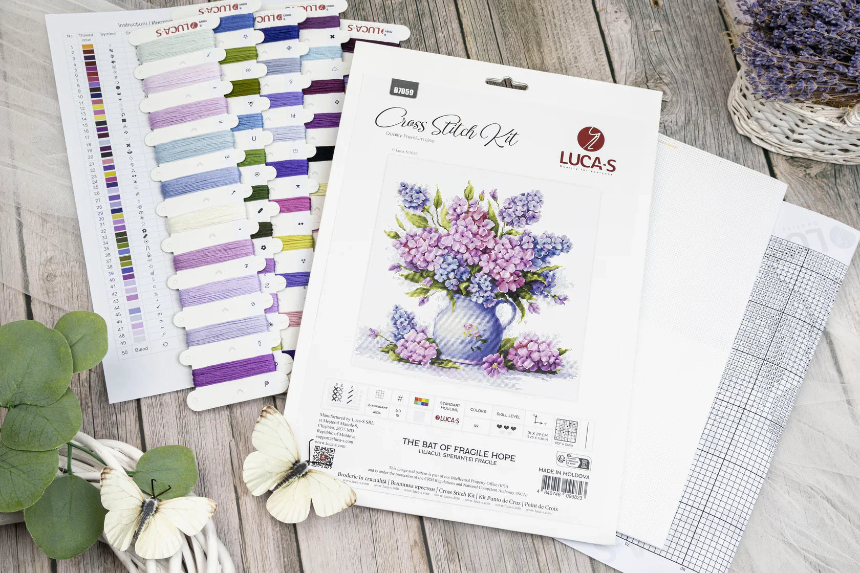 Kit punto de cruz Luca-S, B7059 The Bat of Fragile Hope