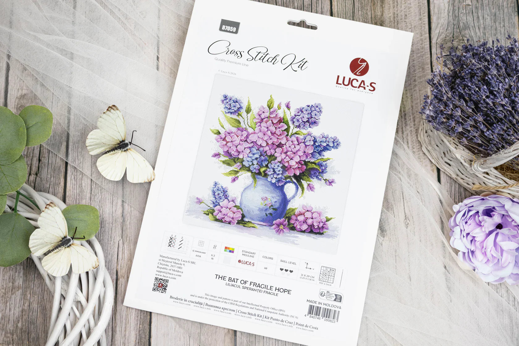 Kit punto de cruz Luca-S, B7059 The Bat of Fragile Hope