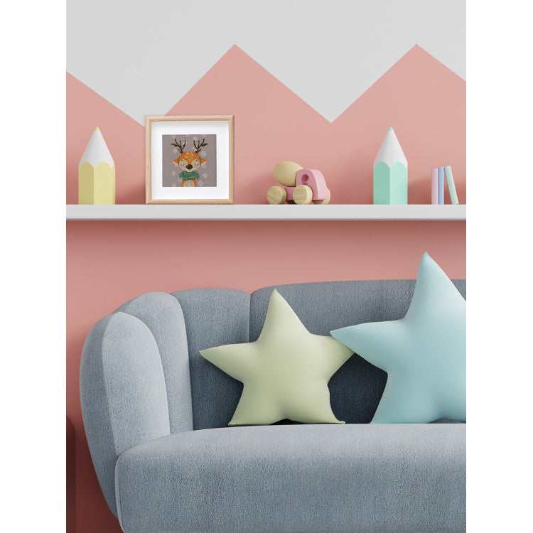 Kit de punto de cruz  “Deer in a Scarf” de KLART KL8-562