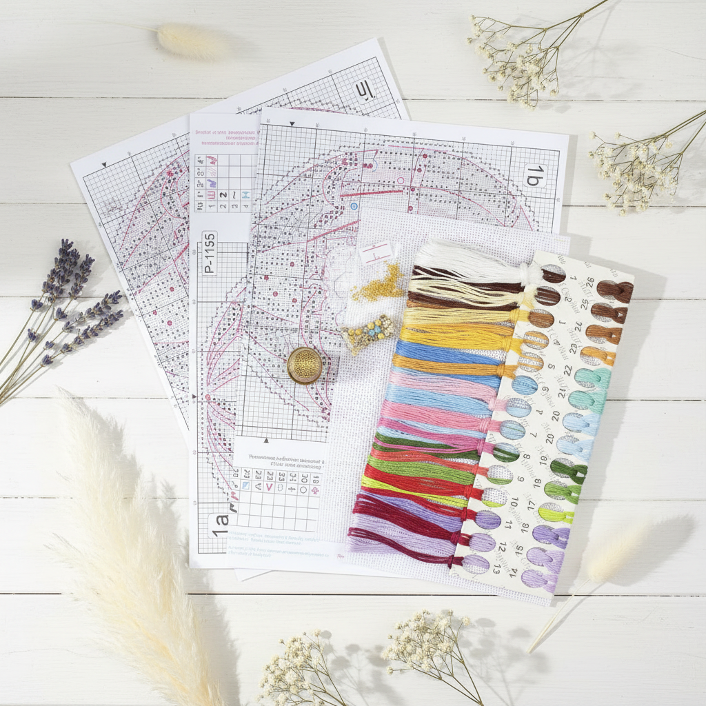 Kit de punto de cruz MP Studia “Ramo del cielo” SR-1155