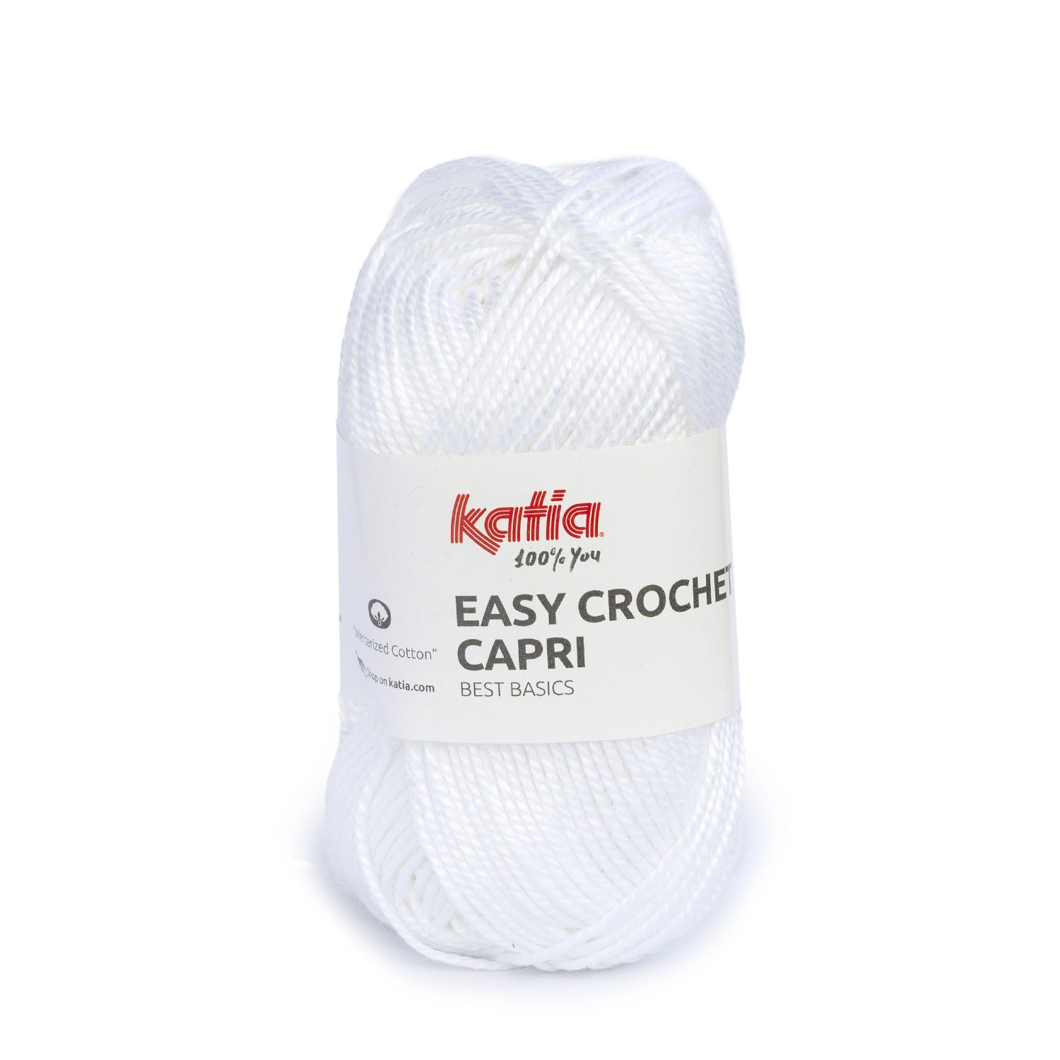 Lana Easy Crochet Capri - Algodón Gaseado y Mercerizado 100% para Creaciones Frescas y Brillantes