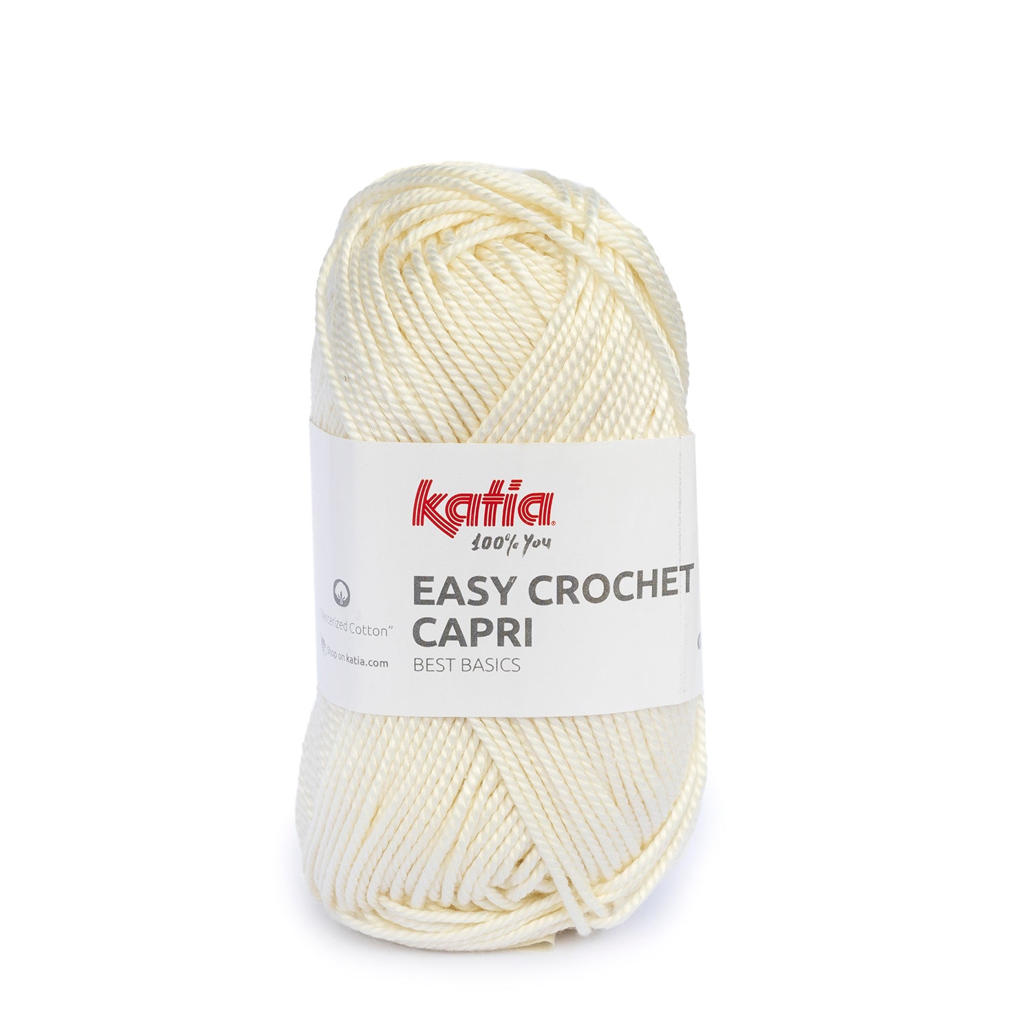 Lana Easy Crochet Capri - Algodón Gaseado y Mercerizado 100% para Creaciones Frescas y Brillantes