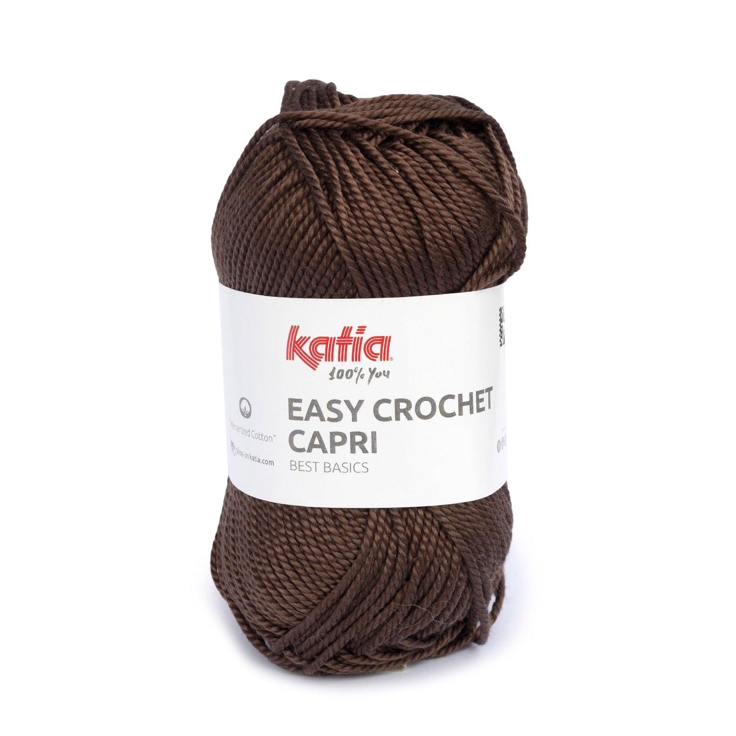 Lana Easy Crochet Capri - Algodón Gaseado y Mercerizado 100% para Creaciones Frescas y Brillantes