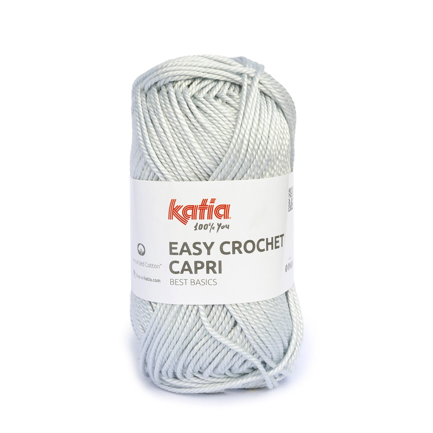 Lana Easy Crochet Capri - Algodón Gaseado y Mercerizado 100% para Creaciones Frescas y Brillantes