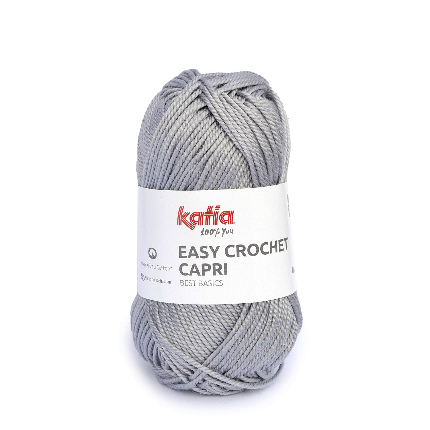 Lana Easy Crochet Capri - Algodón Gaseado y Mercerizado 100% para Creaciones Frescas y Brillantes