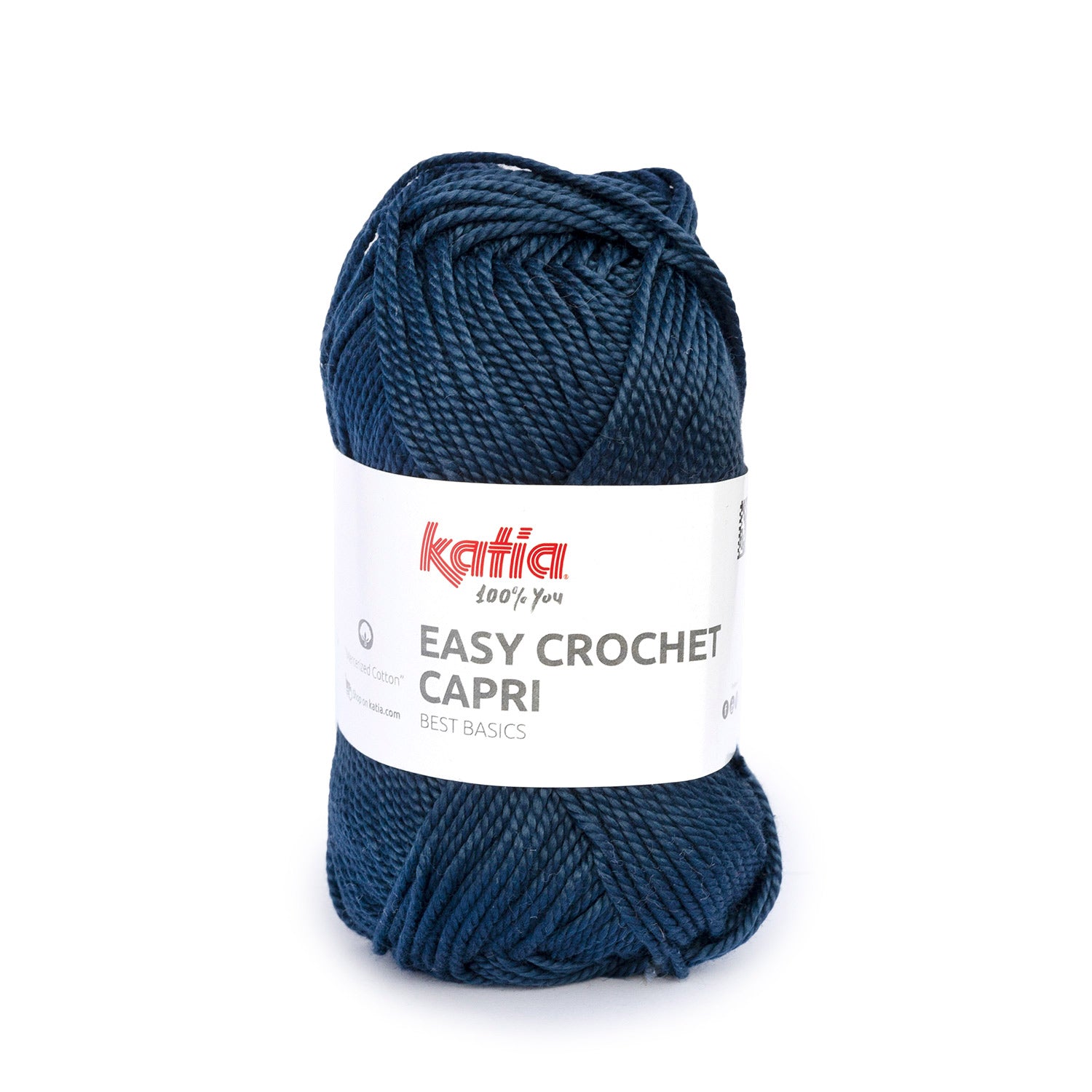 Lana Easy Crochet Capri - Algodón Gaseado y Mercerizado 100% para Creaciones Frescas y Brillantes