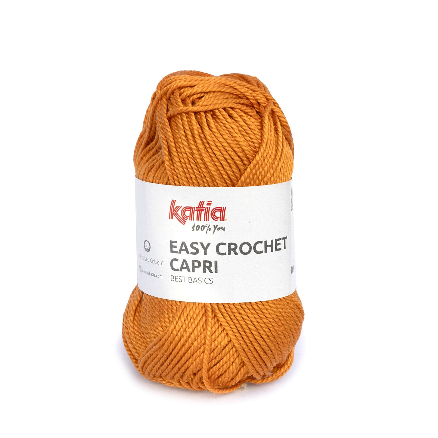 Lana Easy Crochet Capri - Algodón Gaseado y Mercerizado 100% para Creaciones Frescas y Brillantes