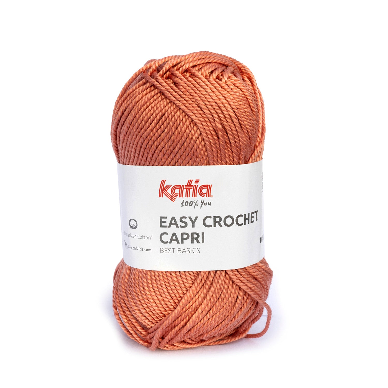 Lana Easy Crochet Capri - Algodón Gaseado y Mercerizado 100% para Creaciones Frescas y Brillantes