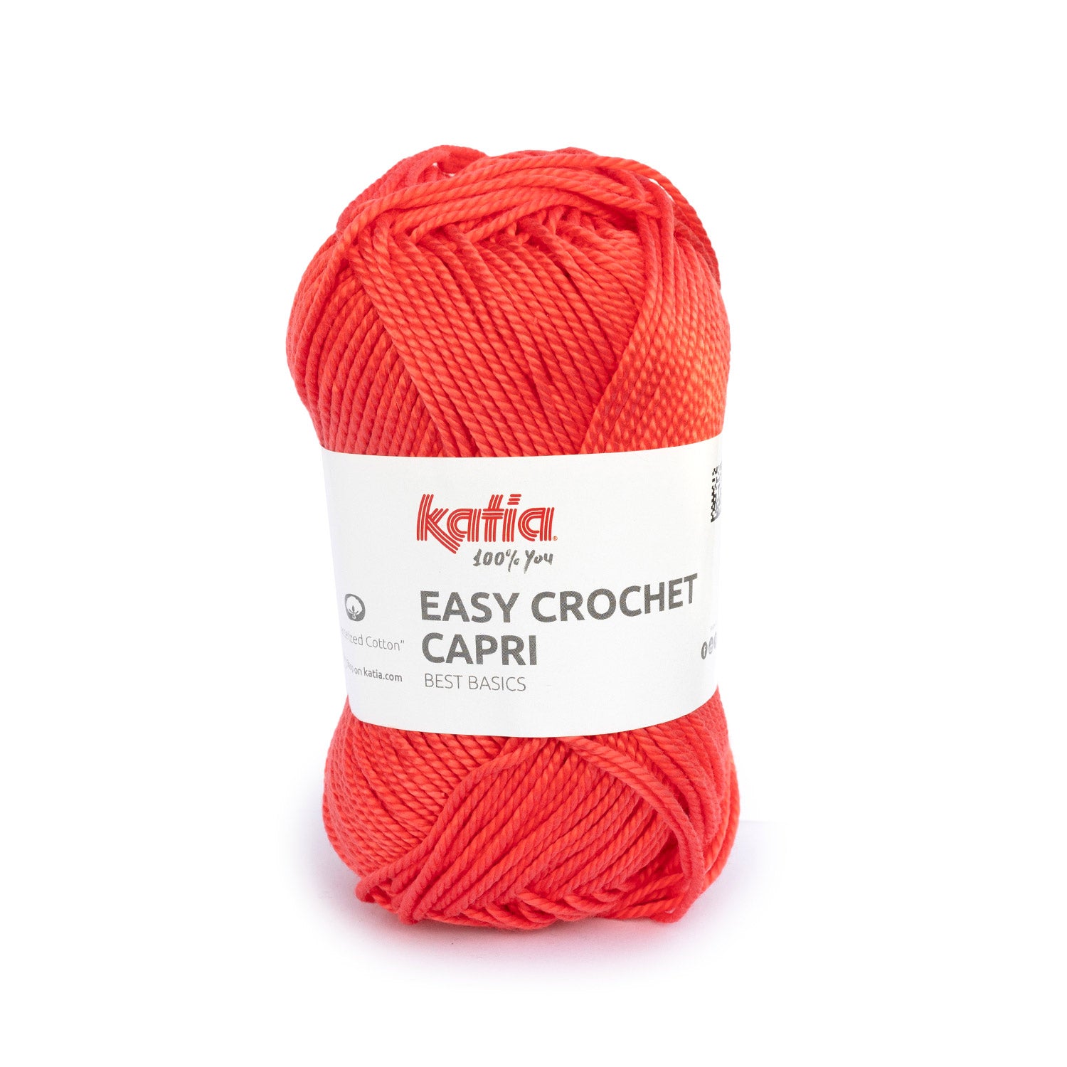 Lana Easy Crochet Capri - Algodón Gaseado y Mercerizado 100% para Creaciones Frescas y Brillantes
