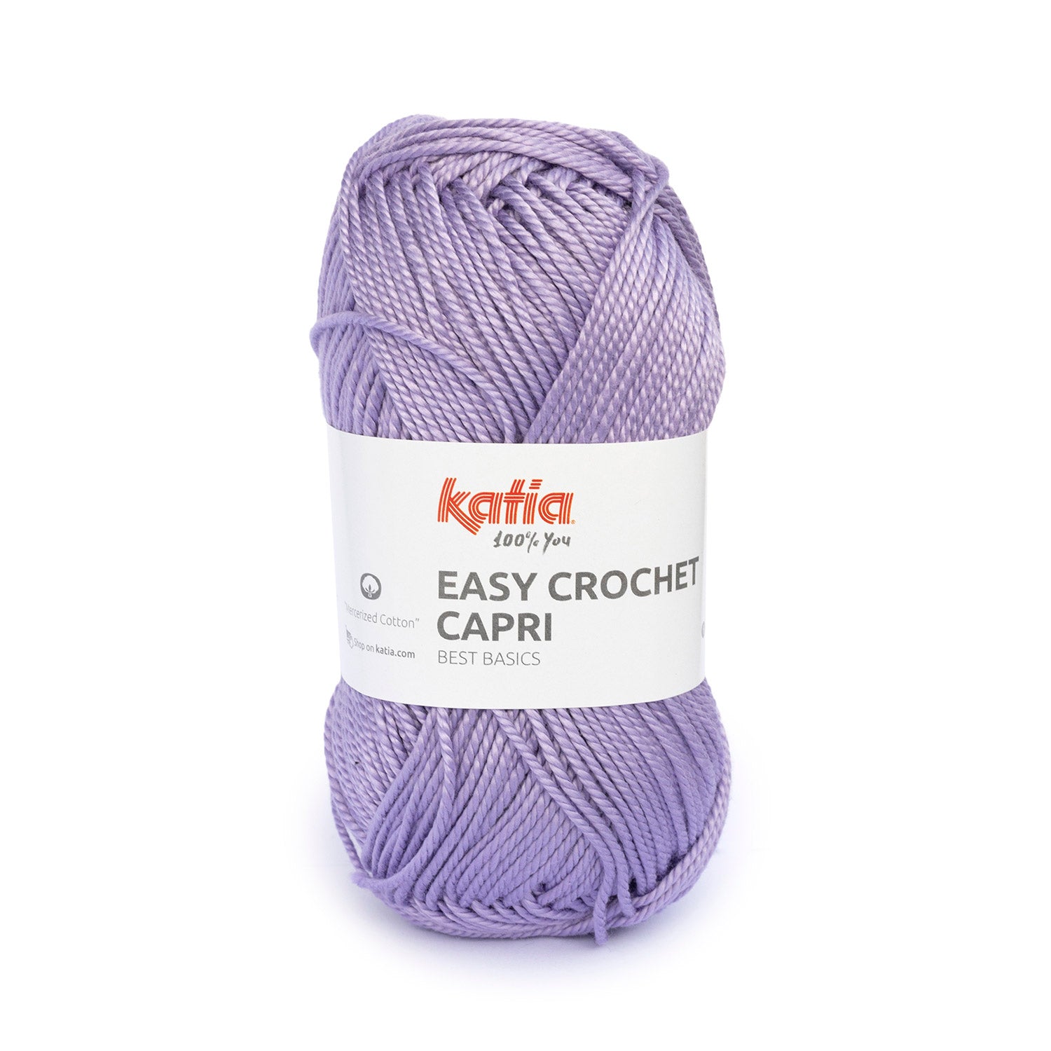 Lana Easy Crochet Capri - Algodón Gaseado y Mercerizado 100% para Creaciones Frescas y Brillantes