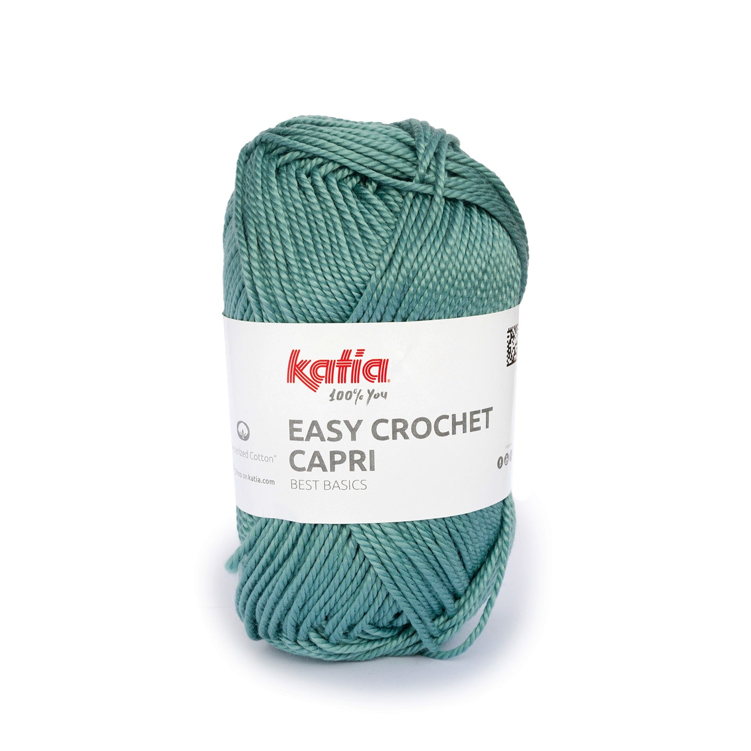 Lana Easy Crochet Capri - Algodón Gaseado y Mercerizado 100% para Creaciones Frescas y Brillantes