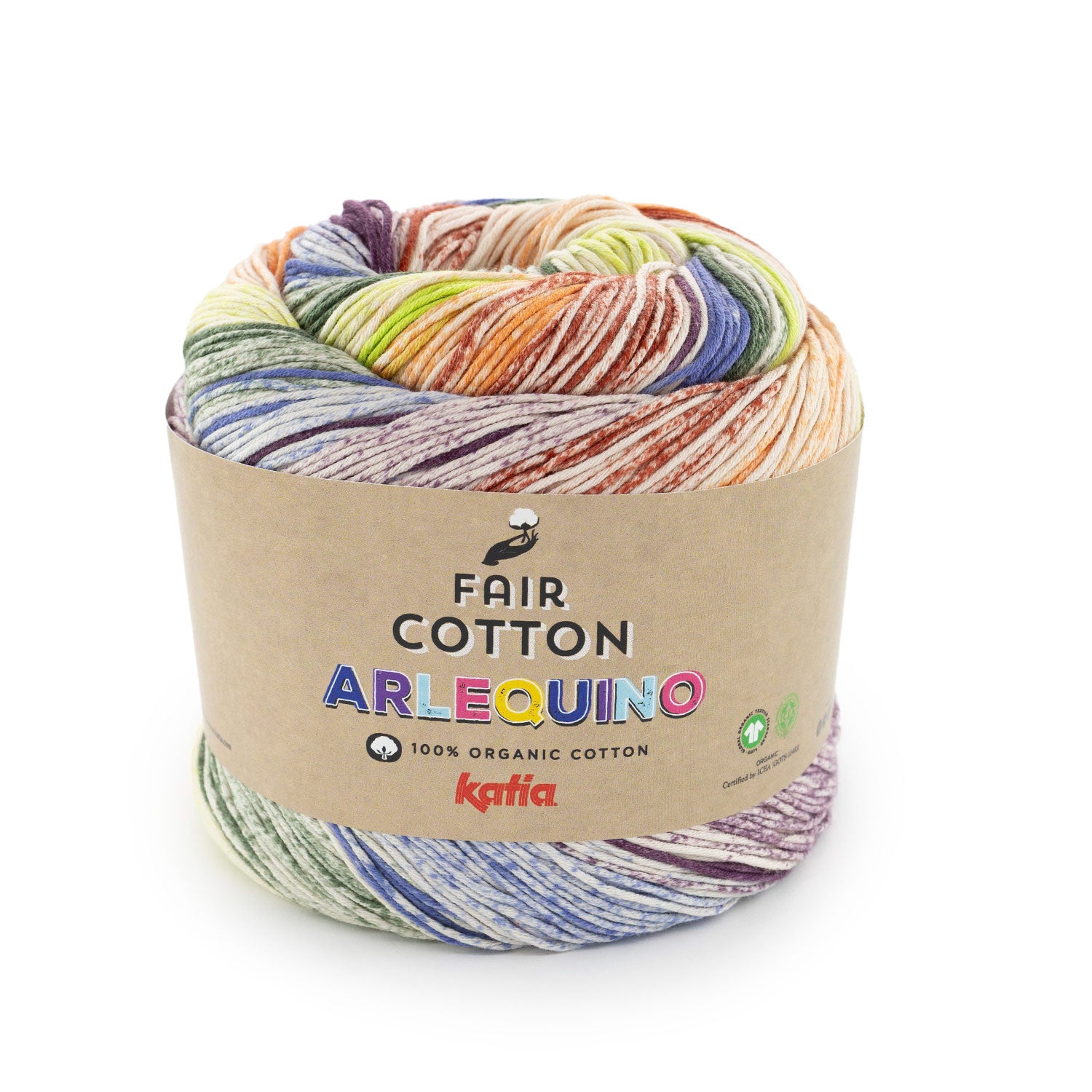 Fair Cotton Arlequino de Katia - Algodón Orgánico 200 g