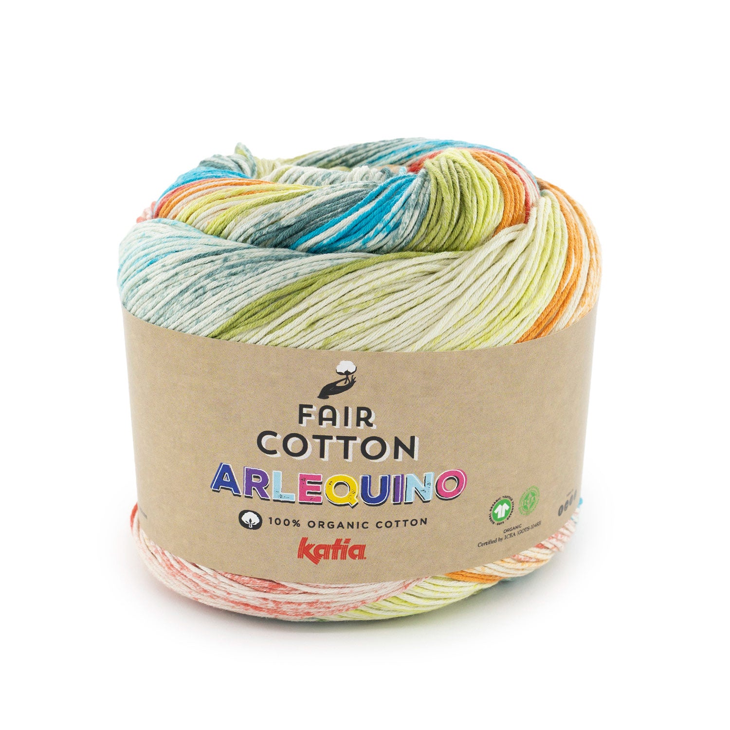 Fair Cotton Arlequino de Katia - Algodón Orgánico 200 g