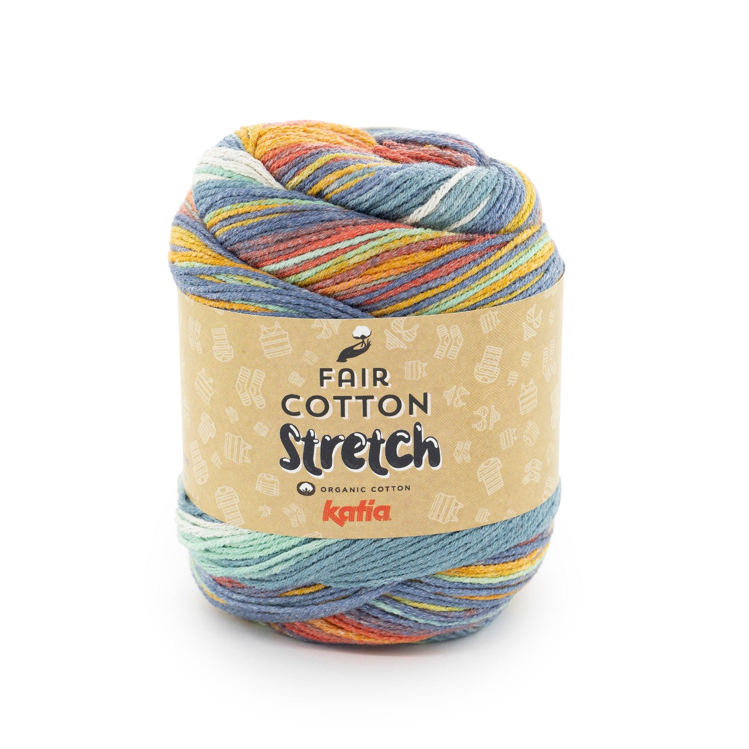 Fair Cotton Stretch de Katia - Algodón Orgánico Elástico 100 g