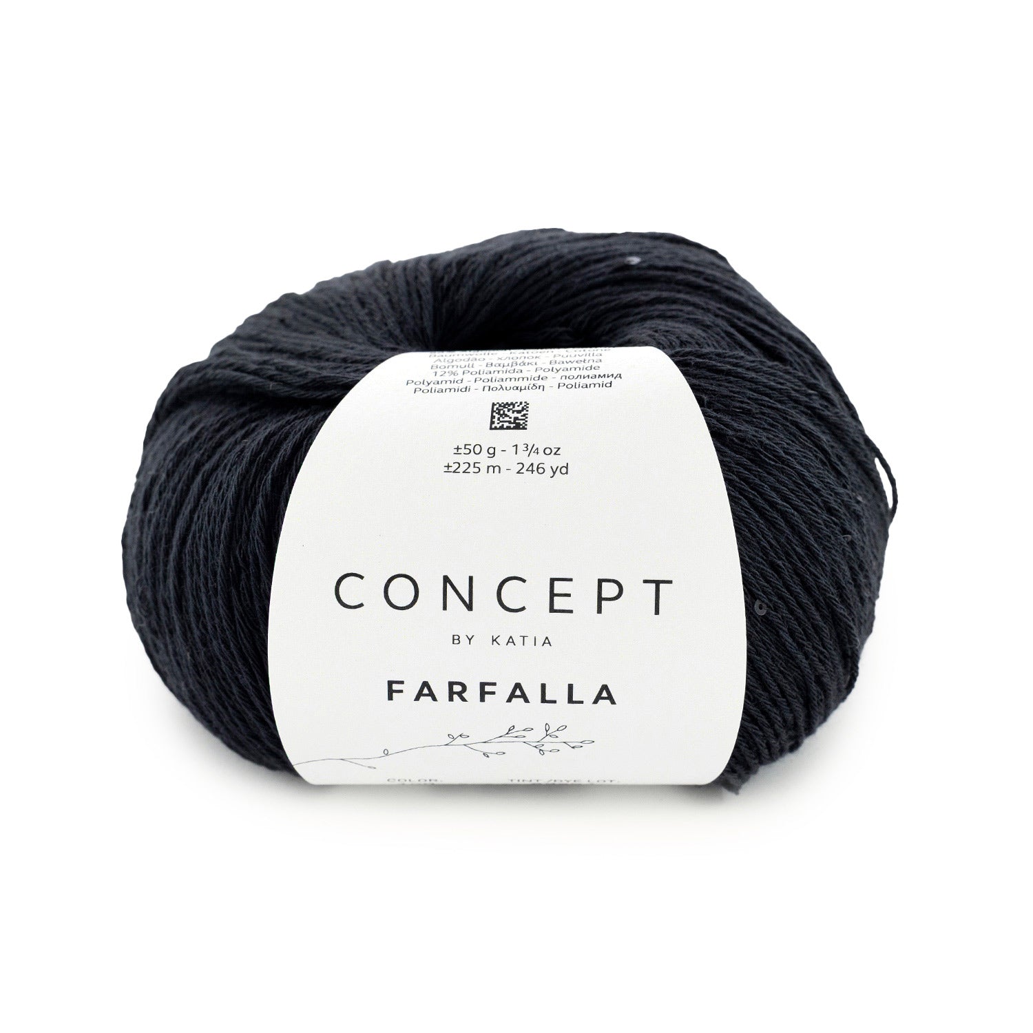 Farfalla von Concept by Katia – Baumwolle mit Mikropailletten, 50 g