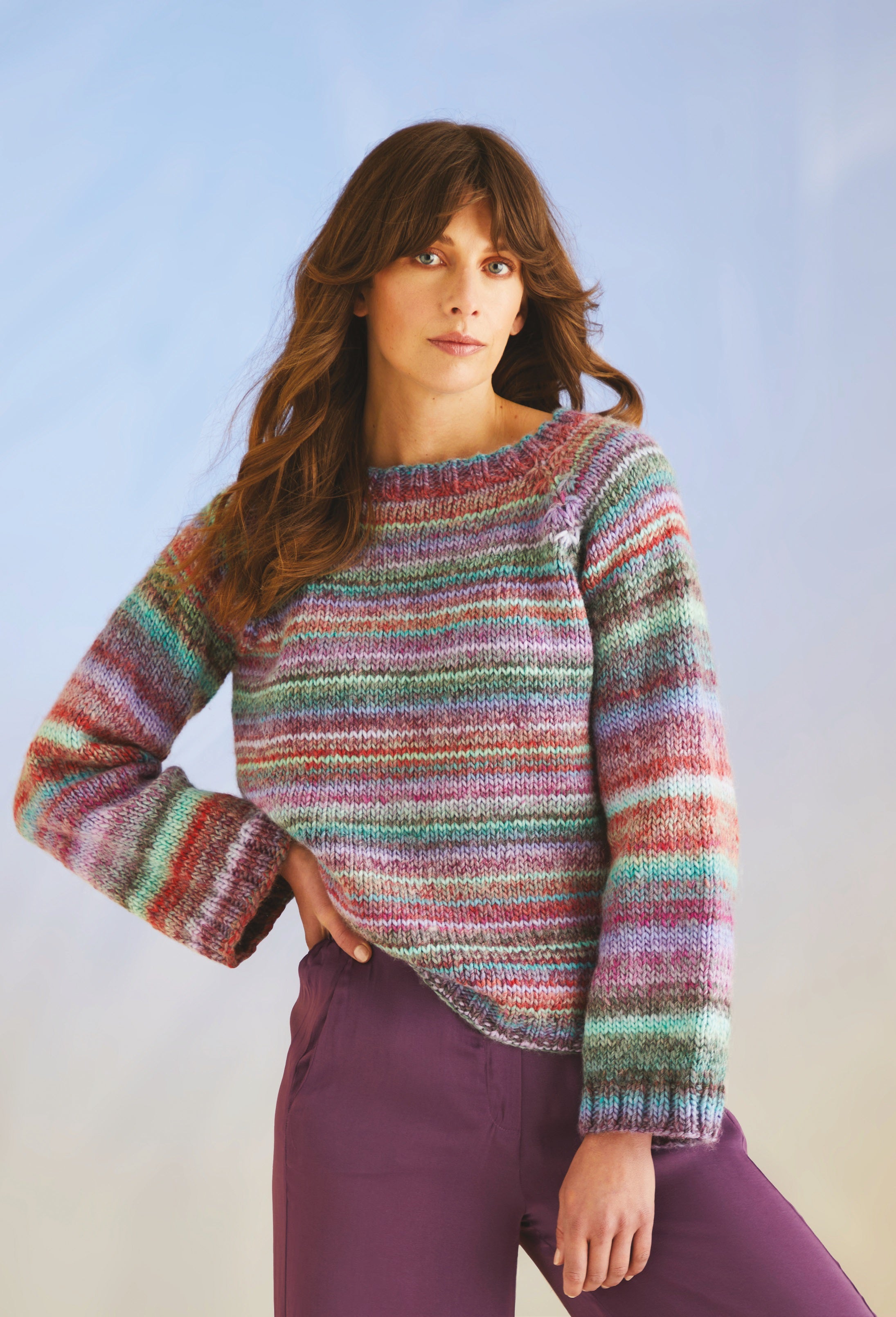 Free Knitting Pattern, Jersey Viola - DMC Pirouette XL