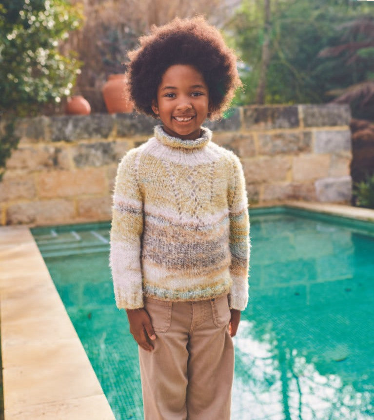 Pattern for boy's turtleneck with wool Delicia by Katia - PDF