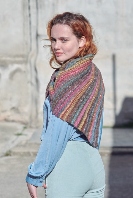 Pattern to make a sweater and a shawl with Hiro de Katia yarn - PDF