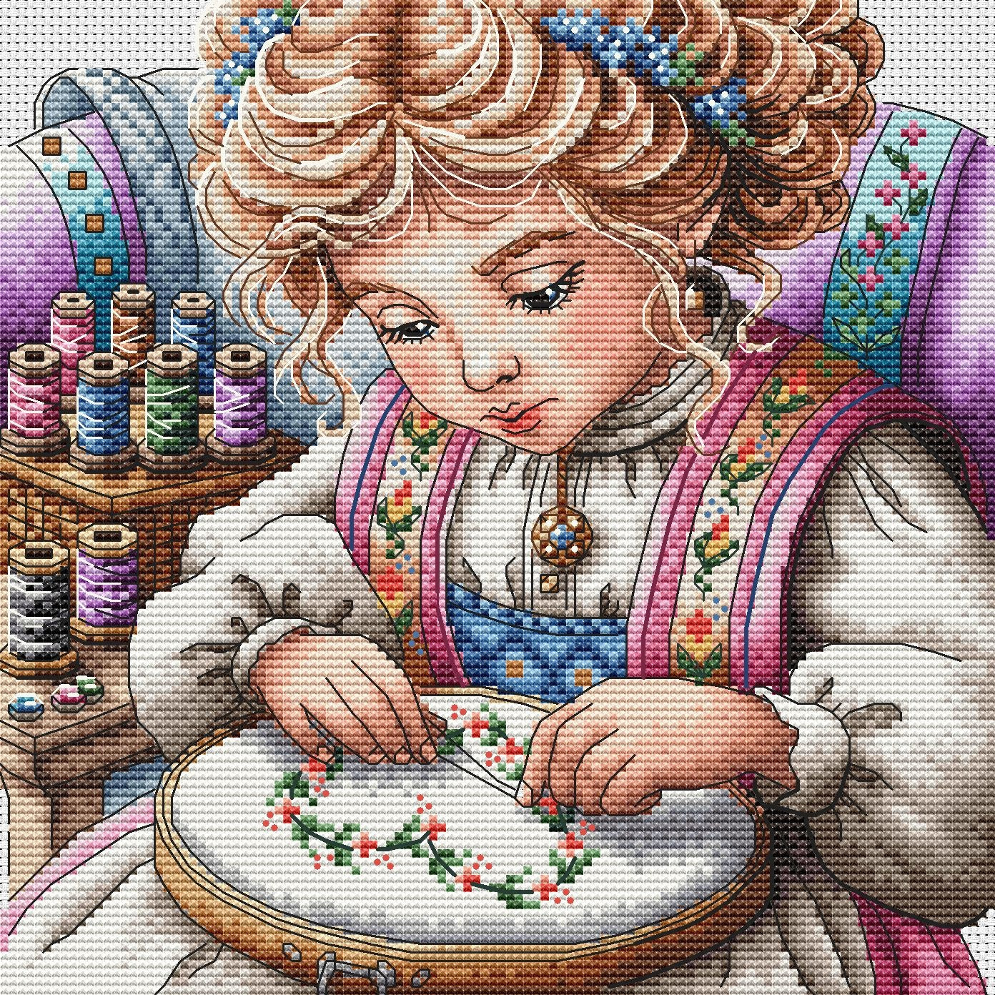 The Little Artisan - Cross Stitch Kit Stitch and Art P024