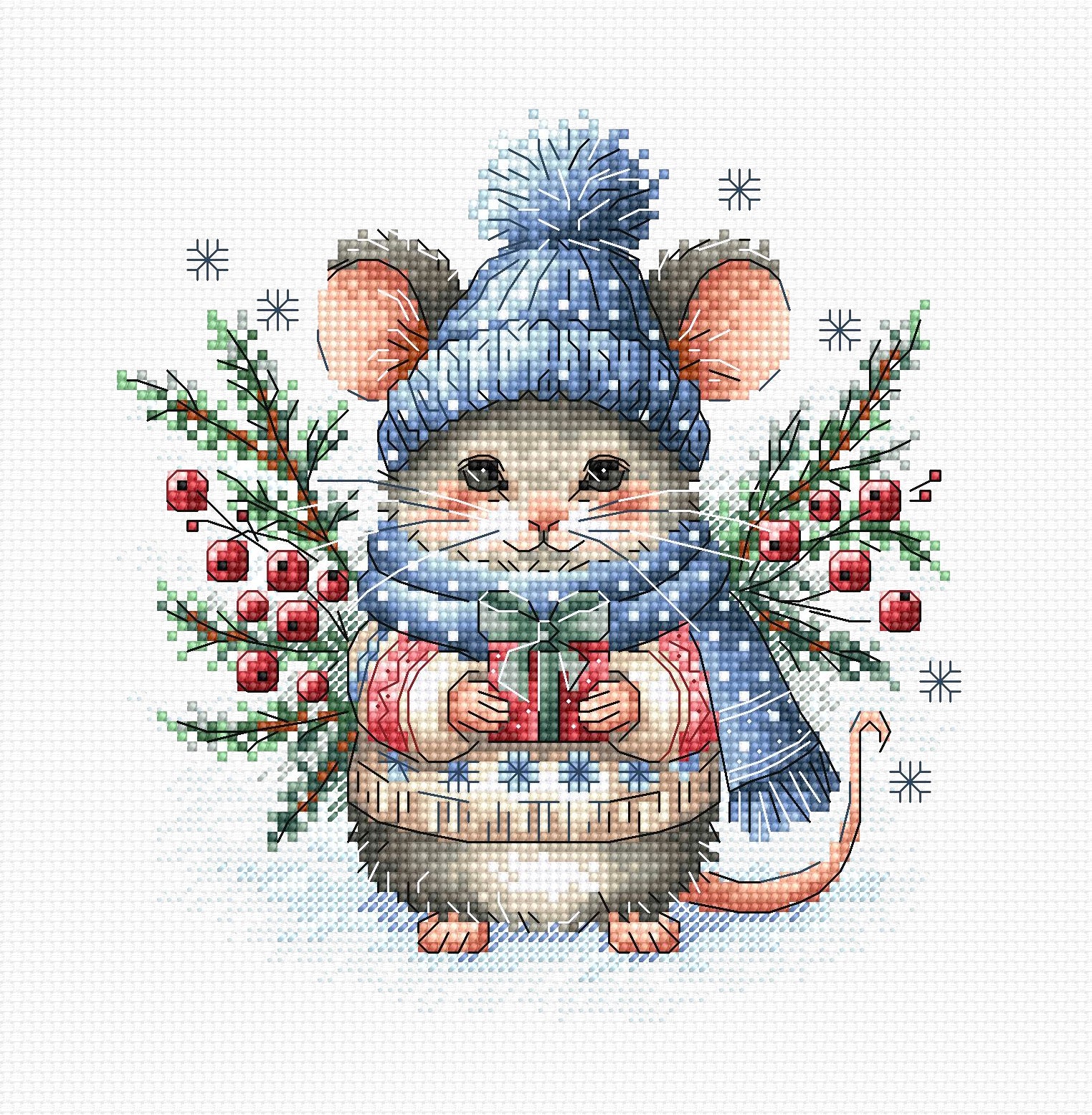 Weihnachtszauber – Kreativer und schöner Kreuzstich von Knitting and Art P027