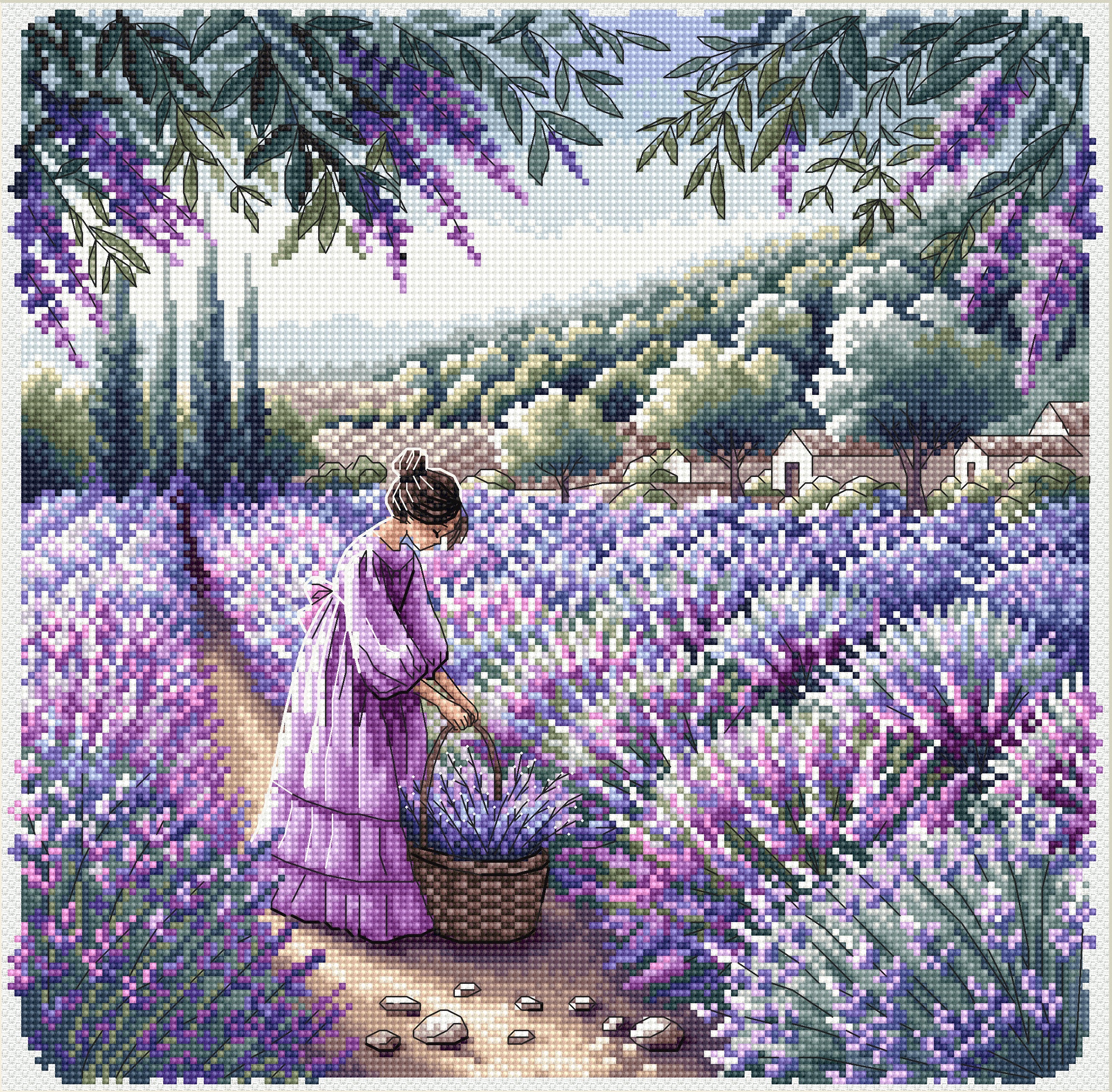 Perfume of Provence - Cross Stitch Kit Stitch and Art P031