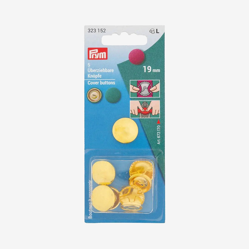 Coverable Buttons 19 mm - Pack of 5 Units Prym 323152