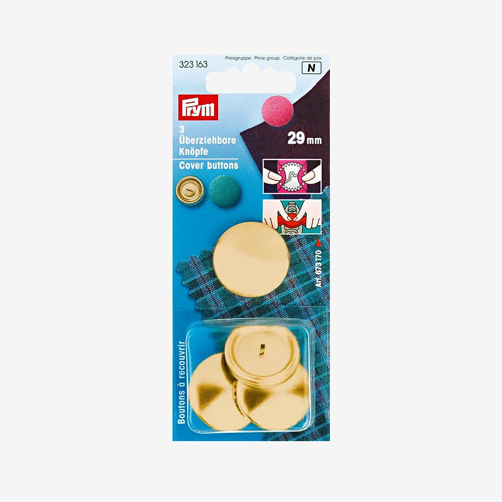 Coverable Buttons 29 mm - Pack of 3 Units Prym 323163