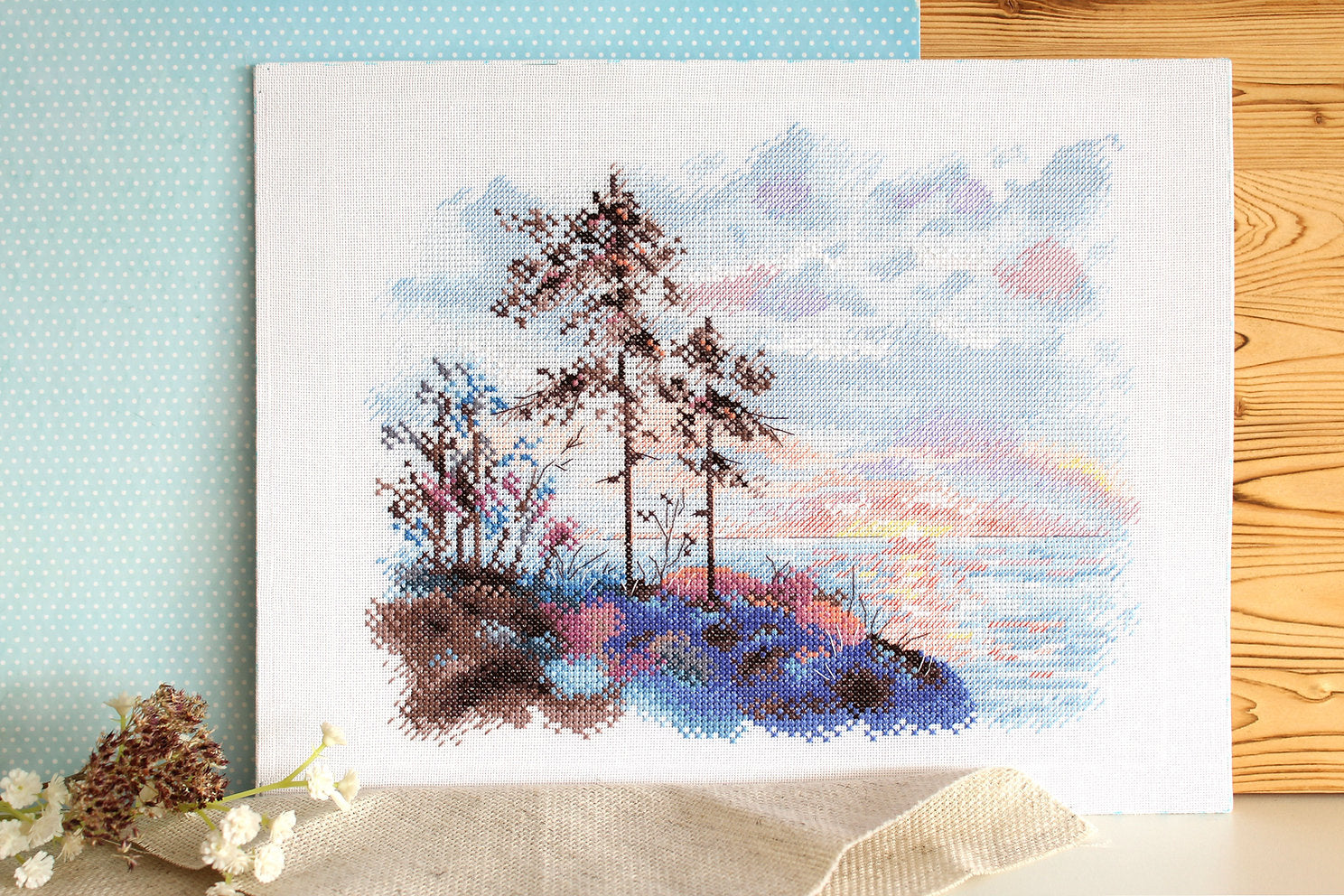 Karelian Sunsets - SA-043 MP Studia - Cross Stitch Kit