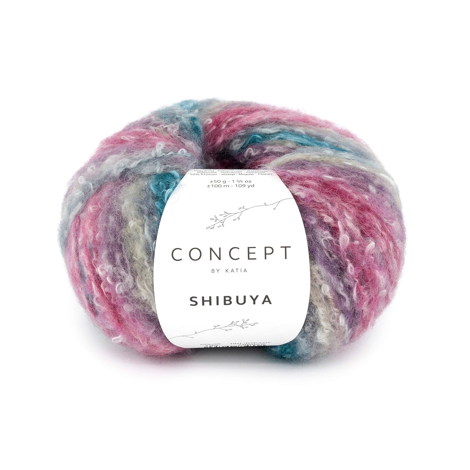 Shibuya de Katia - Hilo de mezcla con Merino, Algodón y Mohair